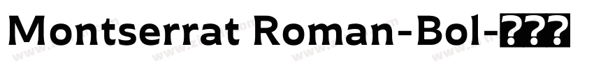 Montserrat Roman-Bol字体转换